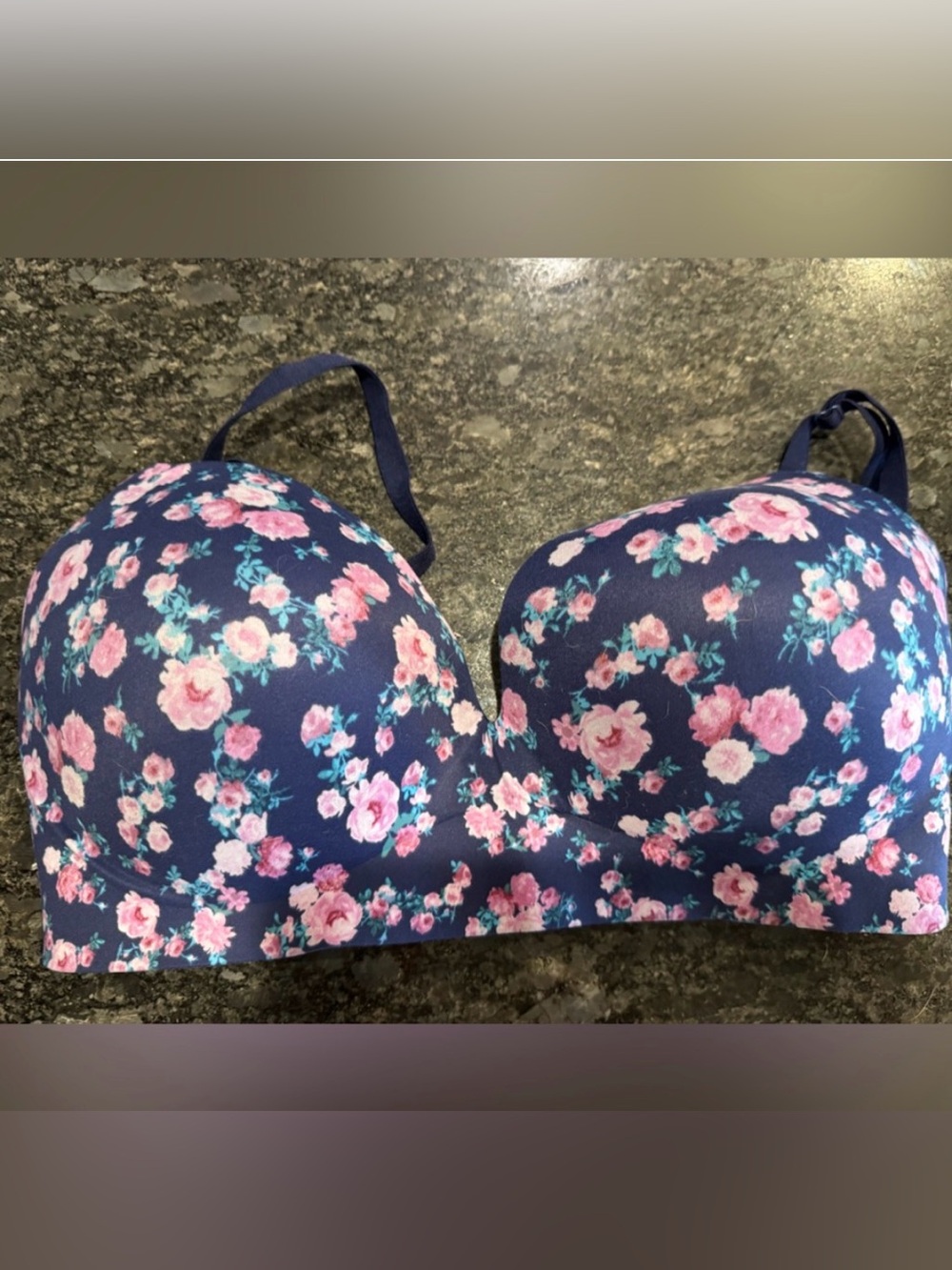 Victoria's Secret Blue Floral Bra